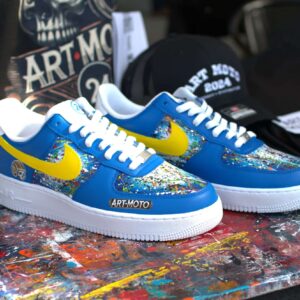 Custom Art Moto Air Force Ones